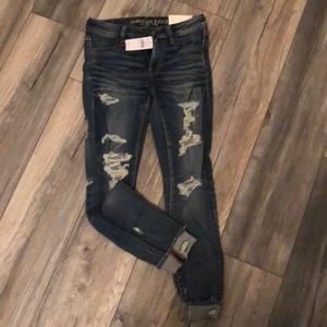 American Eagle cropped jeggings size 4